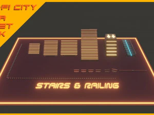 Scifi City Mega Asset Pack 3D Model