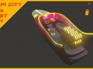 Scifi City Mega Asset Pack 3D Model