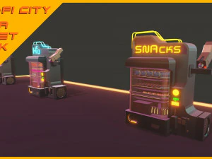 Scifi City Mega Asset Pack 3D Model