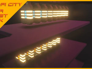 Scifi City Mega Asset Pack 3D Model