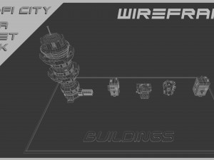 Scifi City Mega Asset Pack 3D 模型