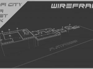 Scifi City Mega Asset Pack 3D Model