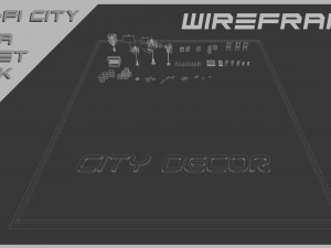 Scifi City Mega Asset Pack 3D Model
