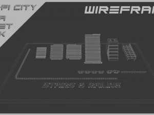 Scifi City Mega Asset Pack 3D Model