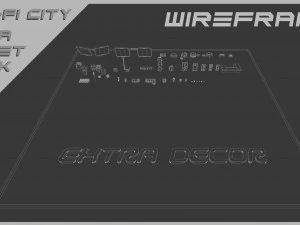 Scifi City Mega Asset Pack 3D Model