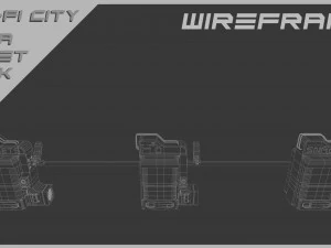 Scifi City Mega Asset Pack 3D Model