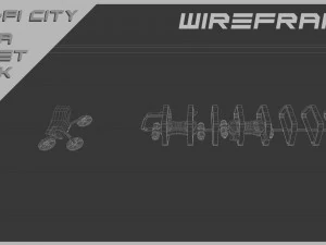 Scifi City Mega Asset Pack 3D Model