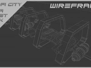 Scifi City Mega Asset Pack 3D Model