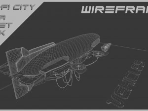Scifi City Mega Asset Pack 3D Model