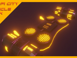 Scifi City Vehicles Asset Pack Model 3D