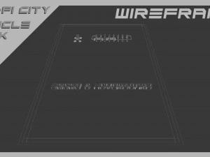 Scifi City Vehicles Asset Pack 3D Model