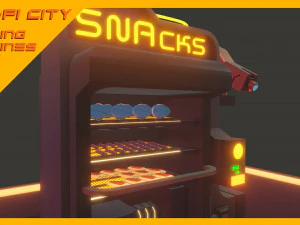Scifi City Vending Machines Asset Pack 3D Model