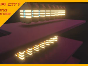 Scifi City Vending Machines Asset Pack 3D Model