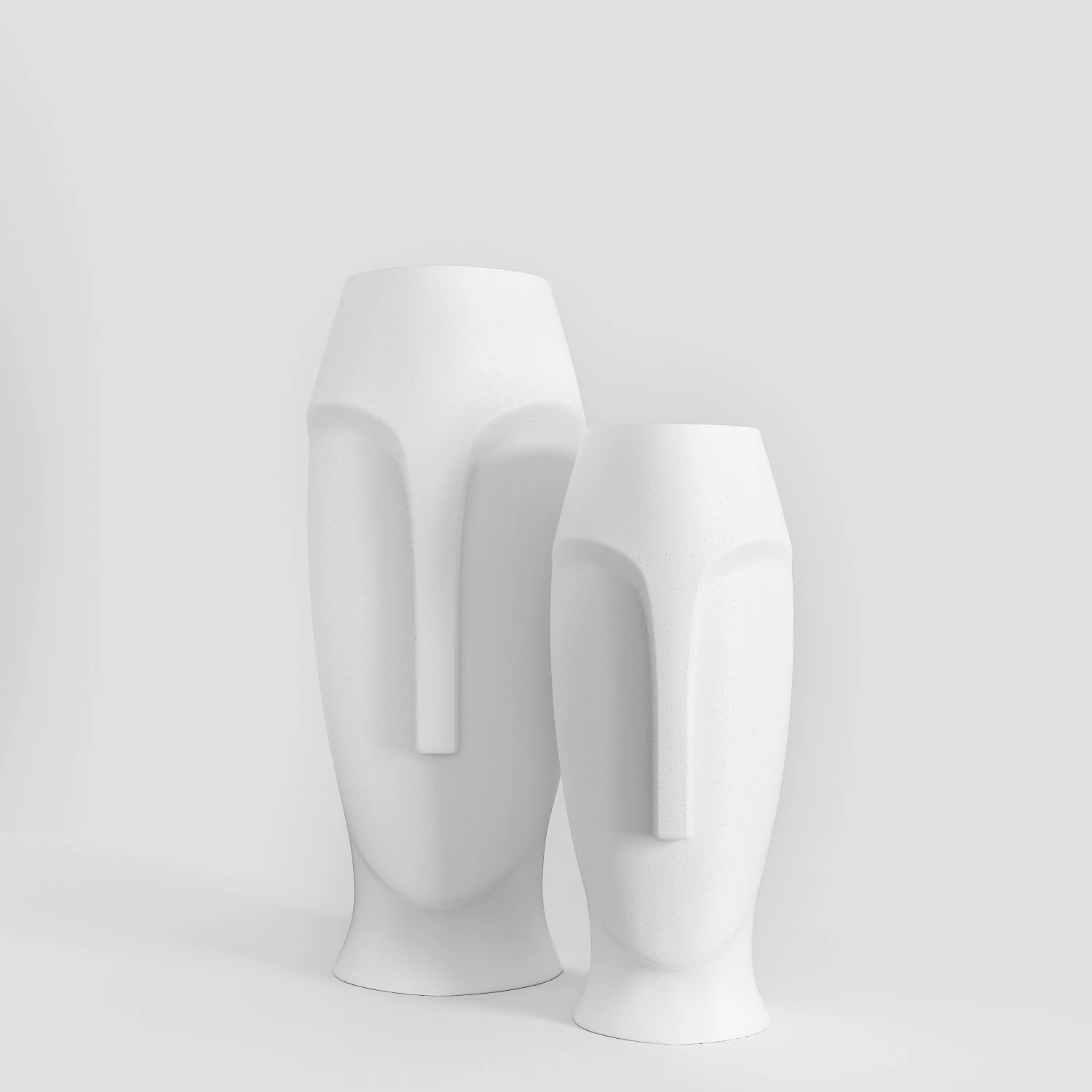 face vase 3D Model .c4d .max .obj .3ds .fbx .stl .blend 