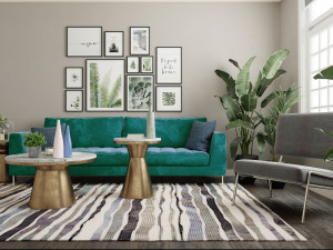 living room 3Dモデル