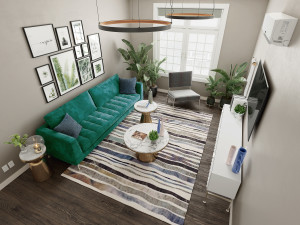 living room 3Dモデル