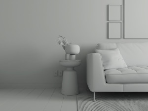living room 3Dモデル