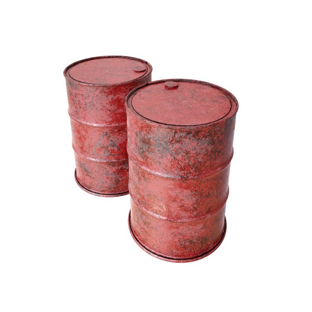 oil barrel 3D Model .c4d .max .obj .3ds .fbx .stl .blend 