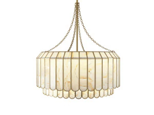 Madelyn ovale gefacetteerde kroonluchter 3D Model