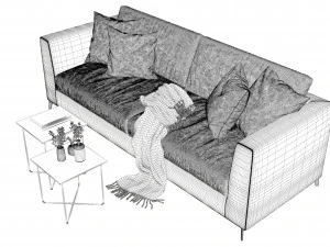 fabric sofa 3D Model