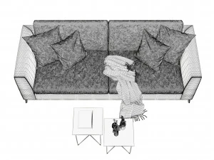 fabric sofa 3D Model