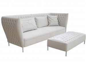 saba italia sofa 3D Model