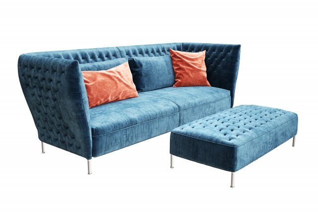 saba italia sofa 3D Model .c4d .max .obj .3ds .fbx .stl .blend 