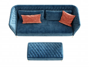 saba italia sofa 3D Model