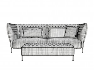 saba italia sofa 3D Model