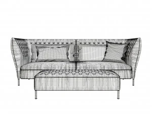 saba italia sofa 3D Model