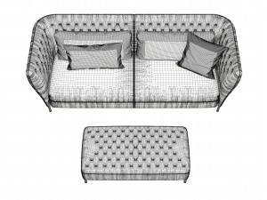 saba italia sofa 3D Model