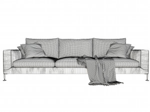 leather sofa 3D Model