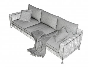 leather sofa 3D Model