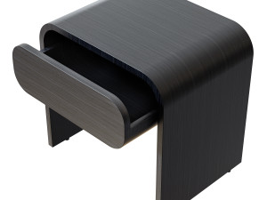 cortez charcoal floating nightstand Model 3D