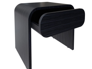 cortez charcoal floating nightstand Model 3D