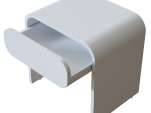 cortez charcoal floating nightstand Model 3D