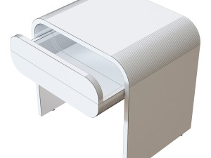 cortez charcoal floating nightstand Model 3D