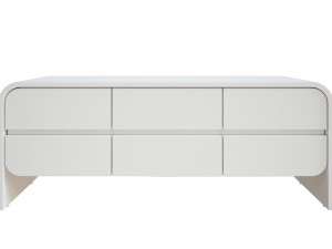 cortez natural floating dresser tv unit 3D Модель