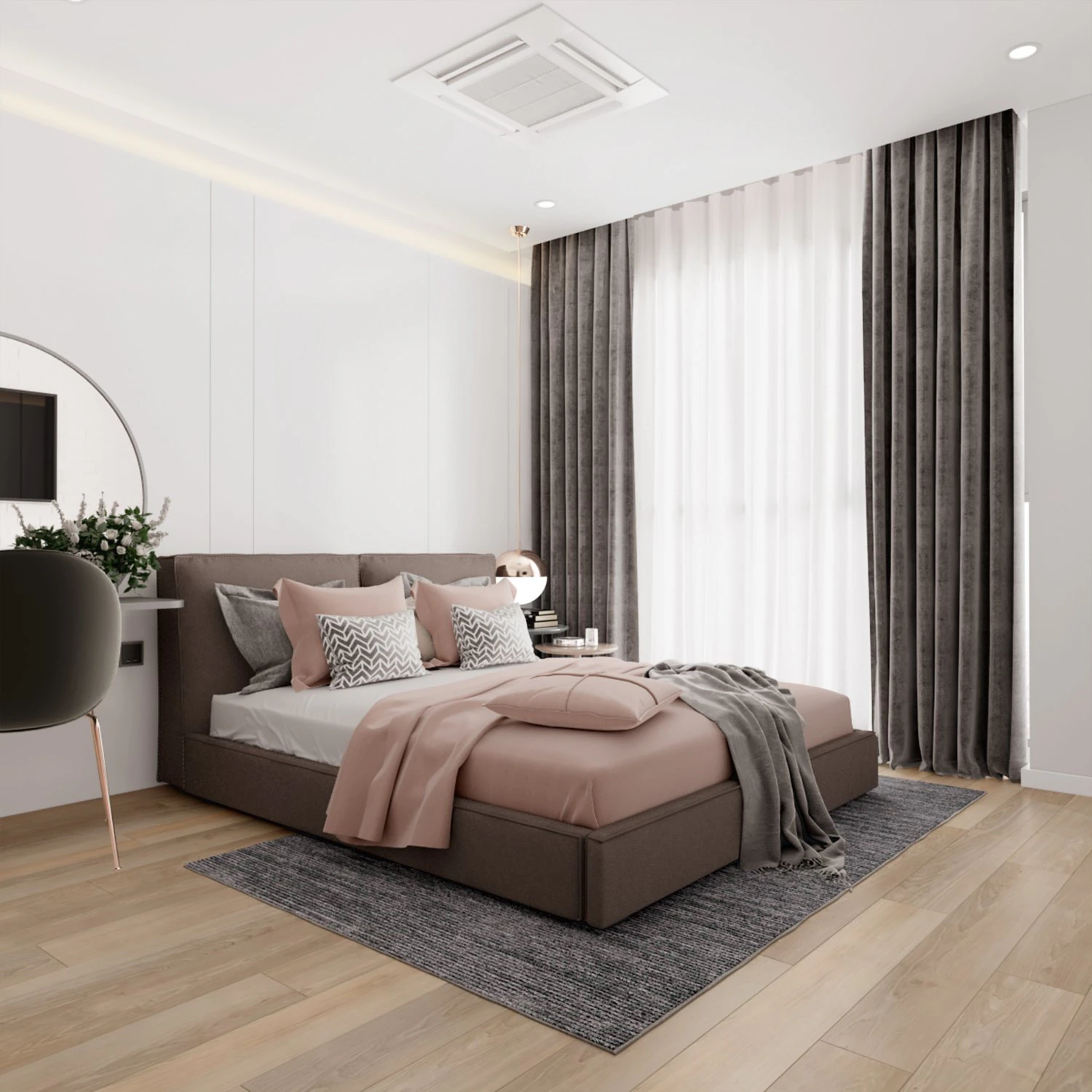 bedroom 3D Model .c4d .max .obj .3ds .fbx .stl .blend 