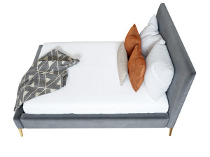 andes deco upholstered bed Modelo 3D