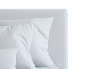 andes deco upholstered bed Modelo 3D
