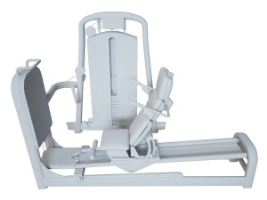 leg extension machine 3D 模型