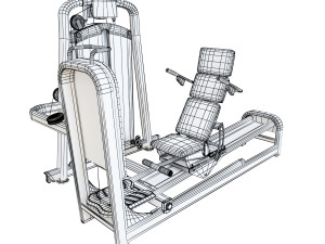 leg extension machine 3D 模型