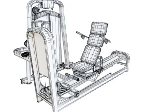leg extension machine 3D Model