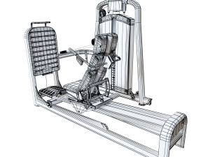 leg extension machine 3D 模型