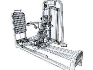 leg extension machine 3D Model