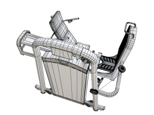 leg extension machine 3D Model