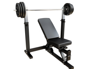 incline bench press 3D Model