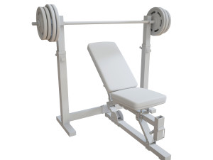 incline bench press 3D Model