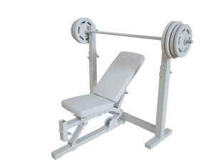 incline bench press 3D Model